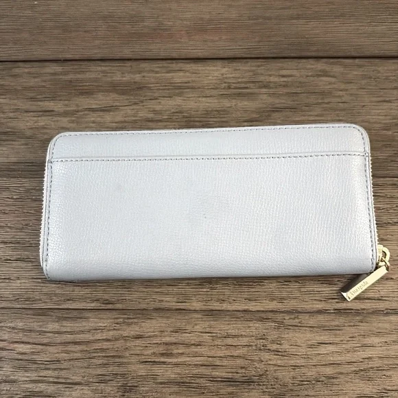 EUC [kate spade] Powder Light Blue Continental Zip-Around Long Wallet - Picture 2 of 14